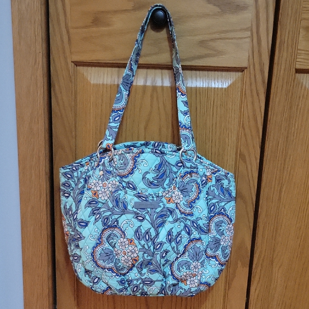 Vera Bradley Fan Flowers Glenna Shoulder Tote
